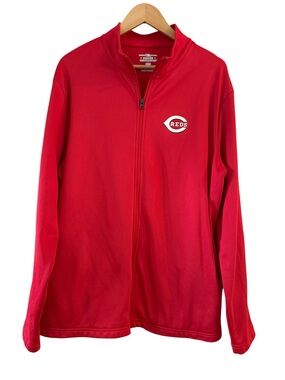 Cincinnati Reds Jacket MLB Genuine Merchandise Red Full Zip Men’s Size Large
